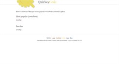 Desktop Screenshot of code.quirkey.com